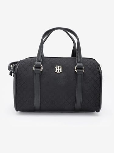 Logo Black Polyester Sling Bag