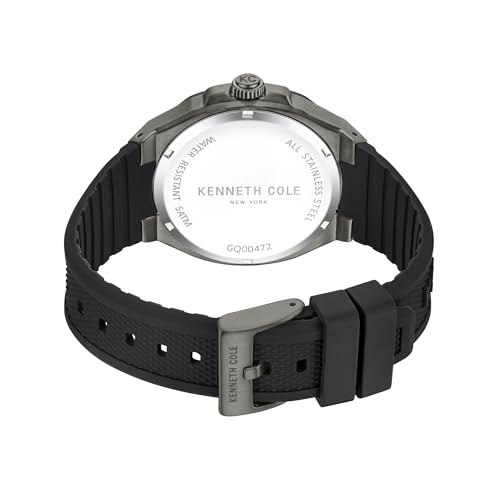 Kenneth Cole Multifunction Grey Dial Silicone Strap Watch for Men