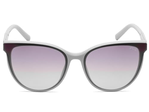 IRUS Women Oval sunglasses | 100% UV protection | Large Size | Grey Gradient Polycarbonate lens