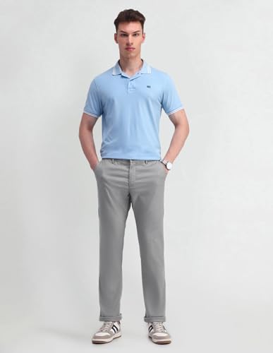 Arrow Sports Men's Regular Casual Pants (ASAITR2484_Grey