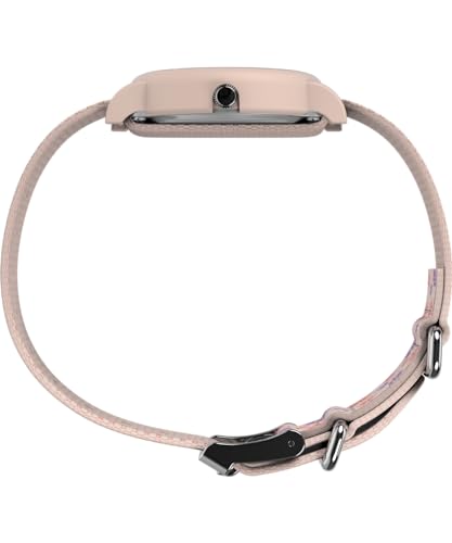 Timex Unisex Peanuts Floral 34mm Watch - Pink Strap White Dial Pink Case, Pink