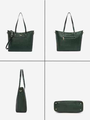 Lavie Women's Hailon Tote Handbag (Large, Dk Green)