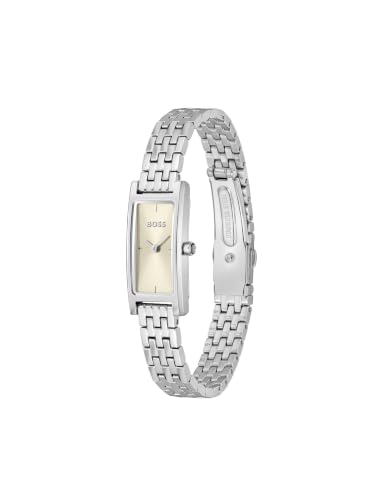 Boss Lucy Qtz Basic Mini Champagne Rectangle Dial Women's Watch- 1502858