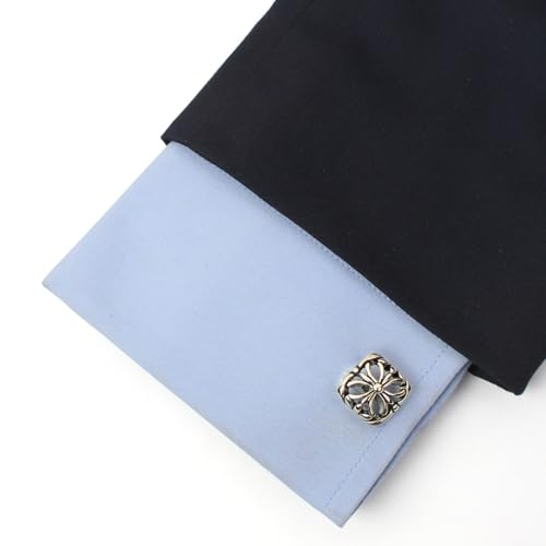 Peluche Floral Enamel Cufflinks for Men