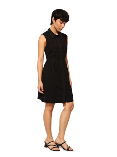 ONLY Women's Fit and Flare Black Dress