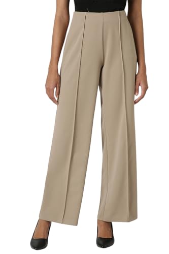 Van Heusen Women's Regular Casual Pants (VWKBPRGFM25529_Khaki