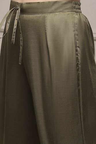 Biba Women Assorted Chanderi Blend Printed Embroidered Unstitched Suit Set_FREE SIZE