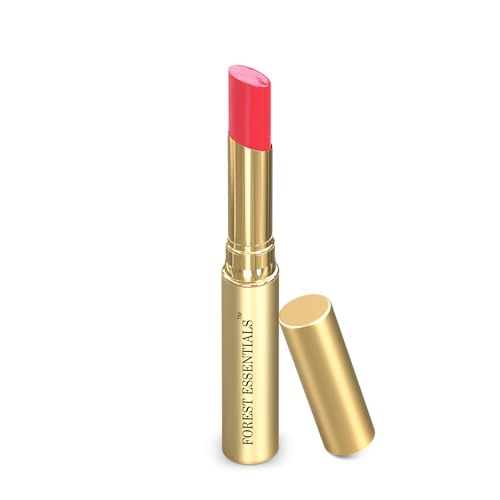 Forest Essentials Tinted Plumping Lip Serum Gulab Jal | Natural Glossy Lip Tint with Natural Colour & Flavours | Clean, Cruelty-Free Makeup