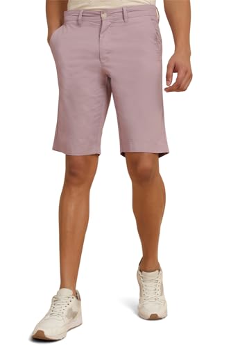 Allen Solly Men Pink Solid Slim Fit Shorts