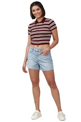 FOREVER 21 women's Boyfriend Shorts (460849_Blue