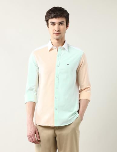 Arrow Sports Men's Solid Slim Fit Shirt (ASAJSH1565_White