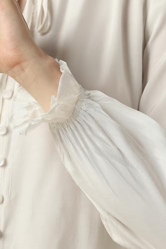 Women White Solid Casual Top