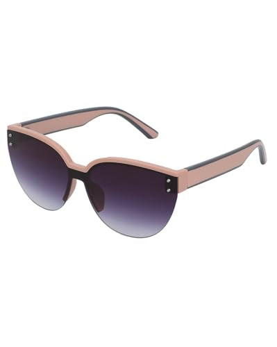 Premium Pink with Grey Toned & UV Protected Lens Cat Eye Sunglass for women