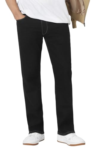 Van Heusen Men's Regular Jeans (VXDNCRTFO99192_Black