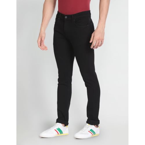 U.S. POLO ASSN. Men's Skinny Jeans (UDJENO1225_Black