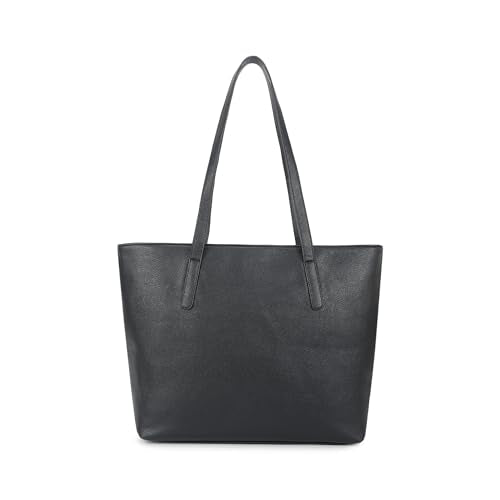 Fastrack Casual Laptop Tote Bag For Girls, Large Size With A Zipper Closure And Padded Laptop Compartment, Compatible With Laptops Up To 14 Inches, Double Handle Bag, Black