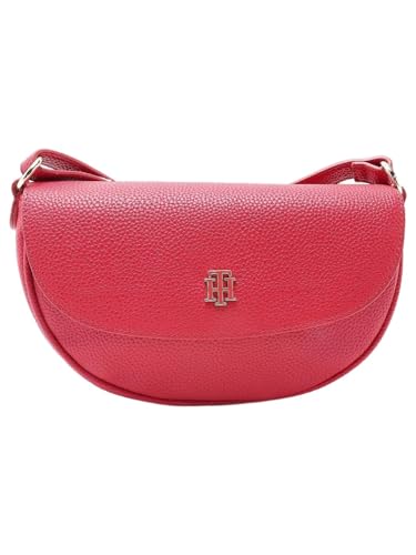 Solid Red Pu Sling Bag