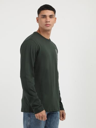 Calvin Klein Jeans Department691 Regular Fit T Shirt (K10K113589M14_Midnight Forest M)