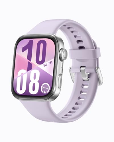 Huawei Watch FIT 4 smartwatch, 1.82" Large Display, Up to 10-Day Battery Life, Dual Band GPS, 100+ Sports Modes, Fitness Health Tracker, Emotional Assistant, Compatible with Android iOS, Purple