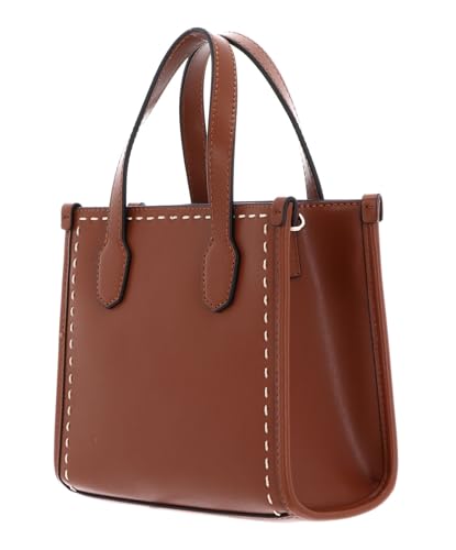 GUESS Polyester Stylish Silvana Mini Tote Bag (Cognac)