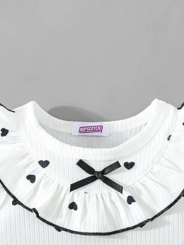 Hopscotch Bow Applique Ruffled Romper (9-12 Months)