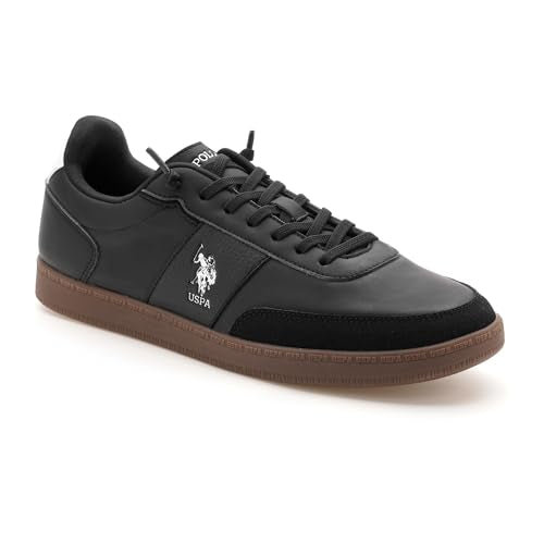 U.S. Polo ASSN. Mens Milton Black Sneakers - (UK10) (UK11) (2FD24874Z01)