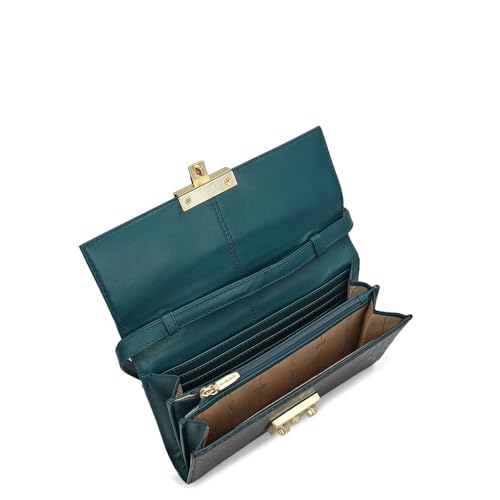 Da Milano Leather Sling Bag for Women - Black (LSB-02512)