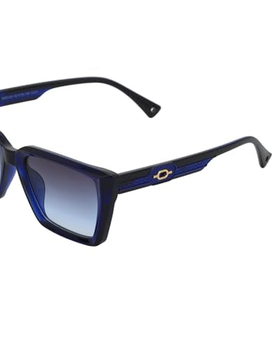 Carlton London Blue Toned with UV Protected Rectangle Sunglass for women