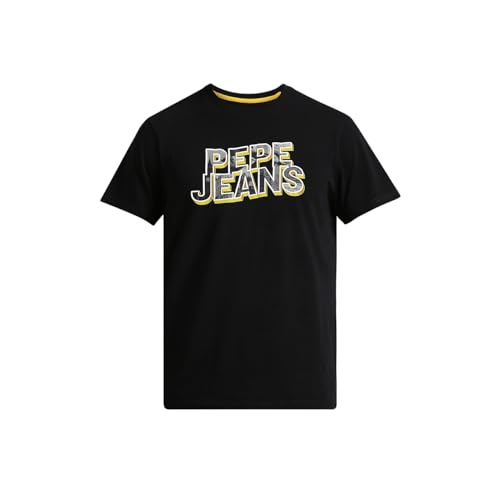 Pepe Jeans Men's Slim Fit T-Shirt (PM509824_Black