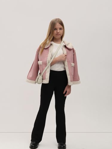 VERO MODA Girl Mid Rise Wide Leg Black Pants
