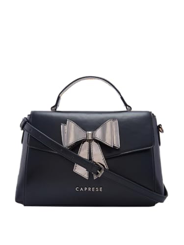 Caprese Mindy Satchel for Women (Small, Black)