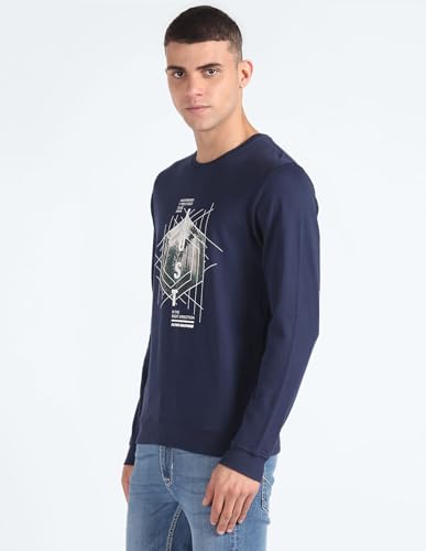 Graphic Print Cotton Sweatshirt