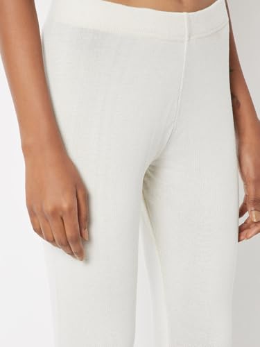 Max Women Knit Leggings(White_M)