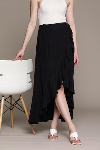 Label RITU KUMAR Black Laurel Skirt