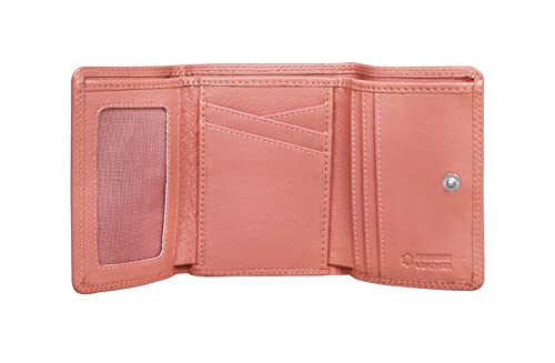 Calfnero Genuine Leather Women's Wallet-Women's Purse (Rose)