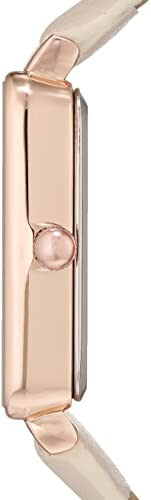 Anne Klein Women's Strap Watch, AK/3702, Cream/Rose Gold, AK/3702RGCR