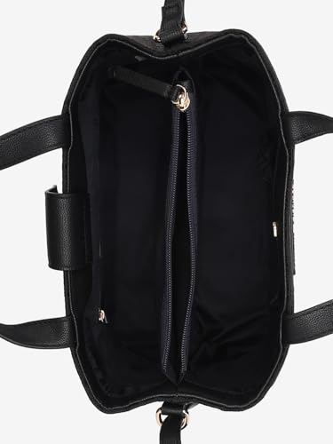 Logo Black Polyester Sling Bag