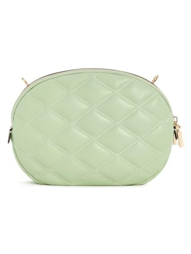 GUESS Celadon Quilted Tamsin Double Zip Crossbody Bag