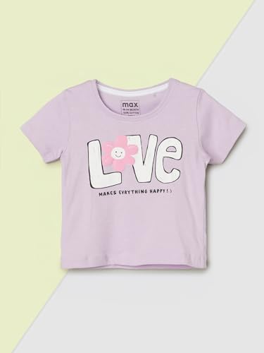 Max Girls Printed T-Shirt - Pack of 3 (Multicolour_12-18 M)