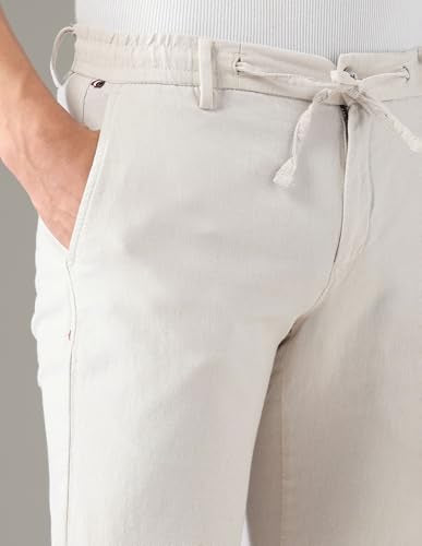 Arrow Sports Men's Regular Casual Pants (ASAJTR2416_Beige