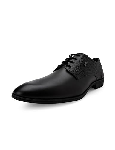 LC9752E Men's Leather Shoes I COMFORTABLEI Stylish Formal Shoes for Men's Office & Business_LC9752EBLACK_44EU/10UK