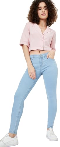 Max Women's Regular Jeans (NOOSN2SF3EPP_Light Blue