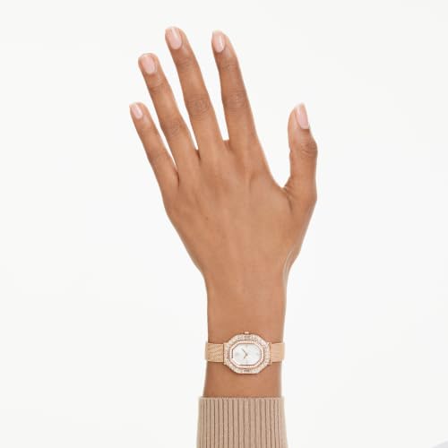 Swarovski Matrix Octagon Watch, Metal Bracelet, Rose Gold Tone, Rose Gold-Tone Finish