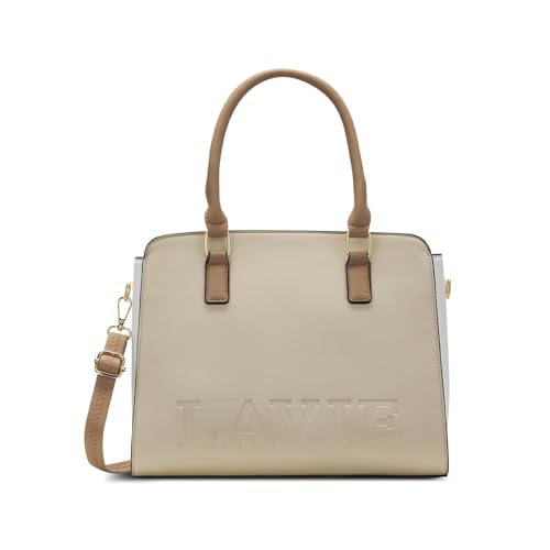 Lavie Women's Elva Deboss Colourblock Satchel Bag | Satchel Handbag for Work | Ladies Purse | Stylish Shoulder Bag | Gift for Women