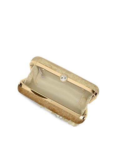 Lavie Signature Women's Eris Square Handle Framed Clutch|Ladies Purse |Gift For Women