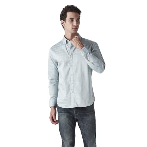 Levi's Men's Checkered Slim Fit Shirt Blue