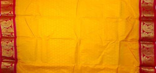 SREE KUMARAN Women's Kanchipuram Silk Pure Pattu Sarees With Blouse (VSK337-8)