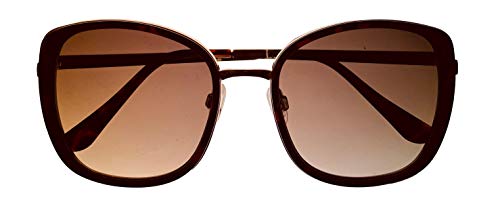 KENNETH COLE Sunglasses | Brown Lens | Havana Frame | Full Rim Square Shape Branded Latest and Stylish Non Polarized Eyewear | 100% UV Protection | Women Sunglasses| Size Medium | KC1396 54 52F