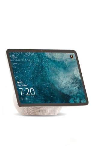 Amazon Echo Show 11 (newest model), vibrant 11" Full HD display with spatial audio & Alexa, new sleek design, smart home controls, 2x bass speaker, 13 MP camera, bluetooth, Glacier White