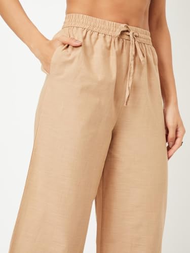 Max Women's Regular Pants (VKFBFE24JA_Beige